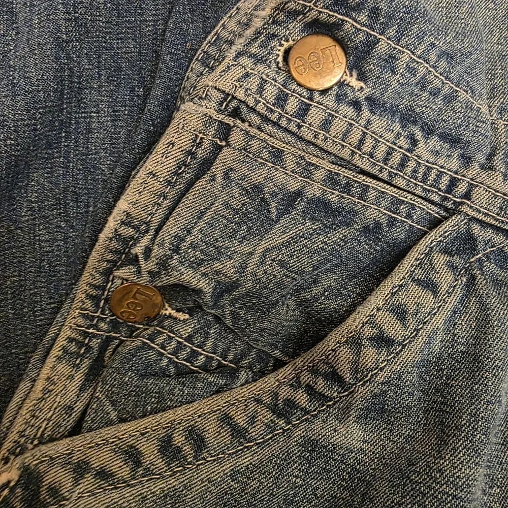 VTG Lee Denim‎ Overalls 1940s 1950s Sanforized Donut Buttons USA 29